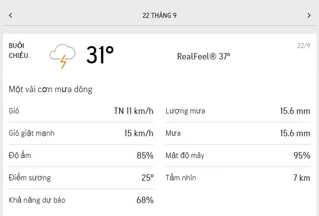 Dự báo thời tiết TPHCM hôm nay 209 và ngày mai 22/9/2021: Tết Trung Thu nắng nhẹ, buổi tối nhiều mây 5