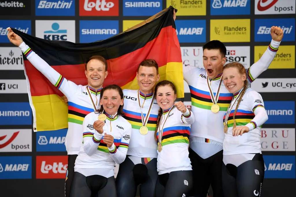 Giải vô địch xe đạp thế giới 2021: Tony Martin chia tay sự nghiệp sau khi cùng ĐT xe đạp Đức giành HCV đồng đội tính giờ