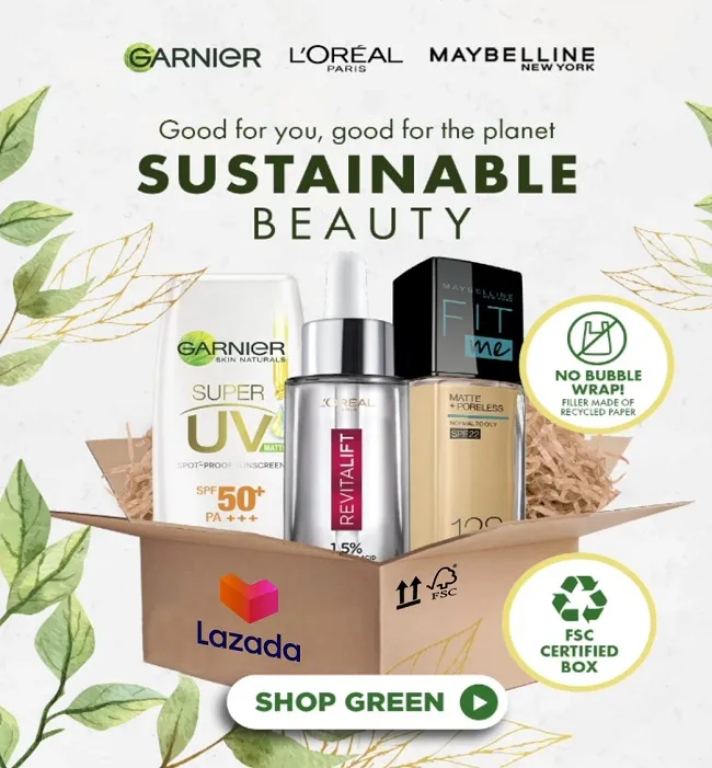 L’Oréal hợp tác cùng Lazada nỗ lực giảm bao bì nhựa và tăng vật liệu tái chế 1