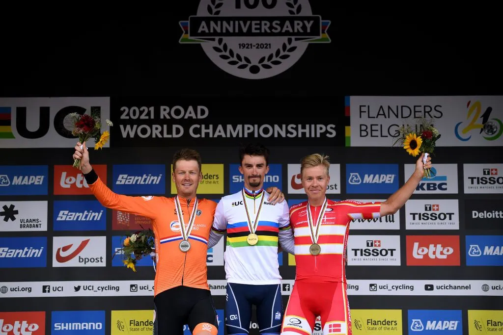 Giải vô địch xe đạp thế giới 2021: Julian Alaphilippe giành HCV nội dung đường trường nam