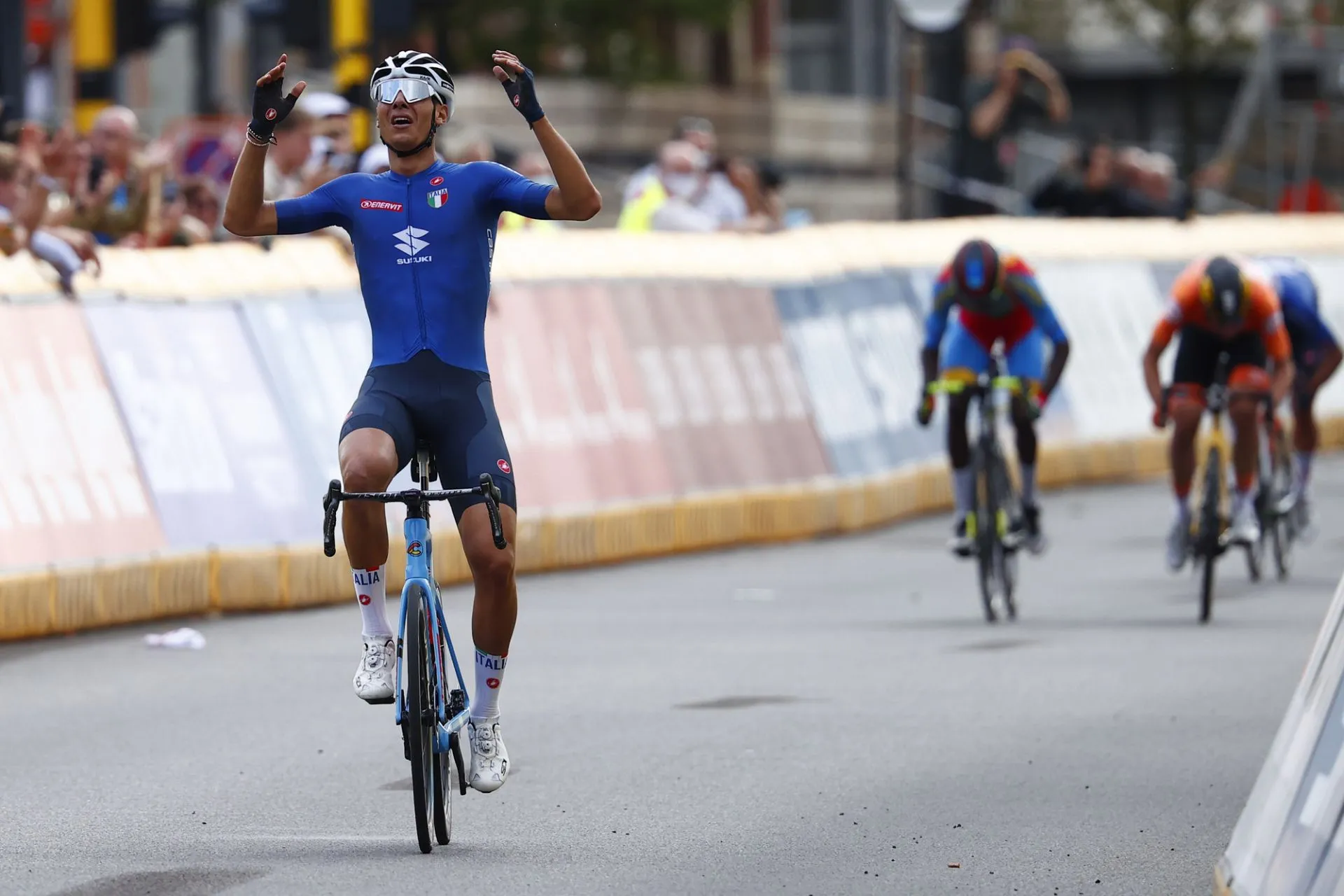 Giải vô địch xe đạp thế giới 2021: Filippo Baroncini giành HCV nội dung đường trường U23 nam