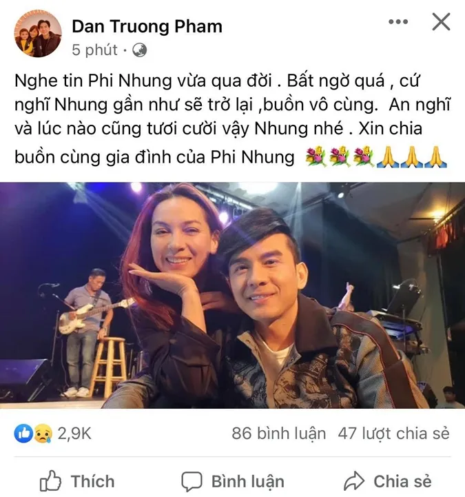 Ca sĩ Phi Nhung qua đời sau thời gian điều trị Covid-19, dàn sao Việt đau buồn tiếc thương 3