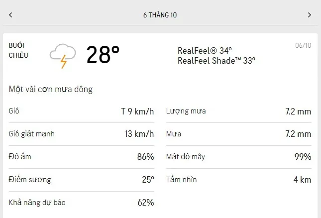 Dự báo thời tiết TPHCM hôm nay 6/10 và ngày mai 7/10/2021: trời mát dịu, thỉnh thoảng có mưa dông 2