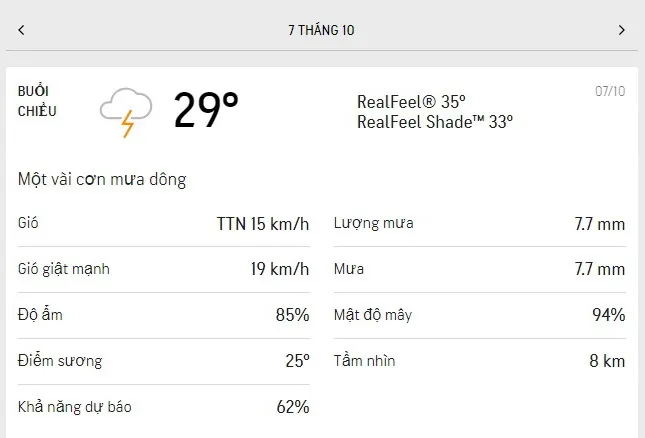 Dự báo thời tiết TPHCM hôm nay 6/10 và ngày mai 7/10/2021: trời mát dịu, thỉnh thoảng có mưa dông 5