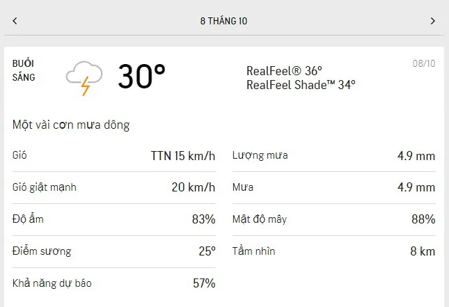 Dự báo thời tiết TPHCM hôm nay 7/10 và ngày mai 8/10/2021: nhiệt độ dễ chịu, nắng dịu và giảm mưa 4