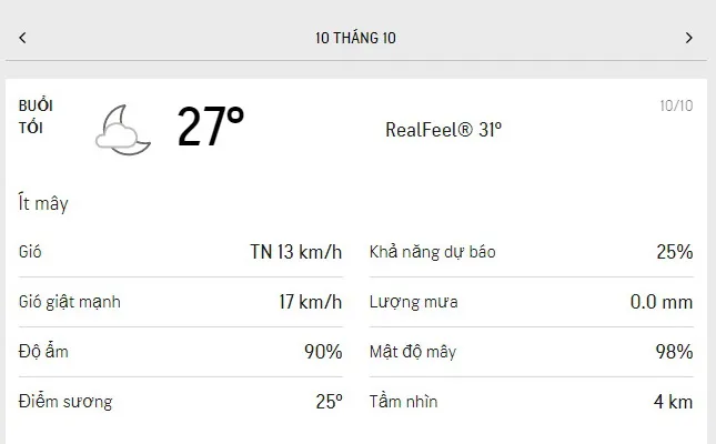 Dự báo thời tiết TPHCM hôm nay 9/10 và ngày mai 10/10/2021: ngày nắng nhẹ, vài cơn mưa thoáng qua 6