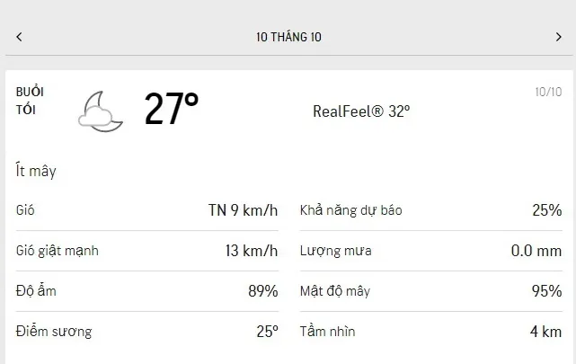 Dự báo thời tiết TPHCM hôm nay 10/10 và ngày mai 11/10/2021: ngày nắng nhẹ, ít mưa 3
