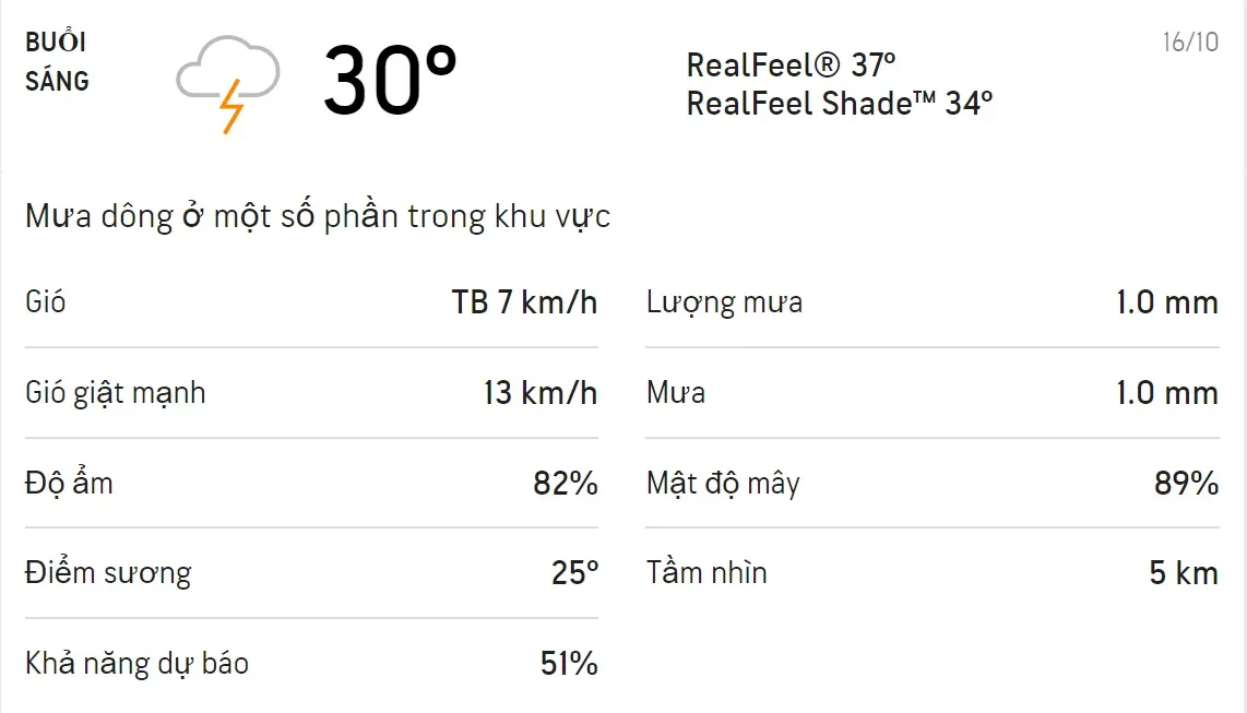 Dự báo thời tiết TPHCM hôm nay 15/10 và ngày mai 16/10: Cả ngày có mưa dông 4