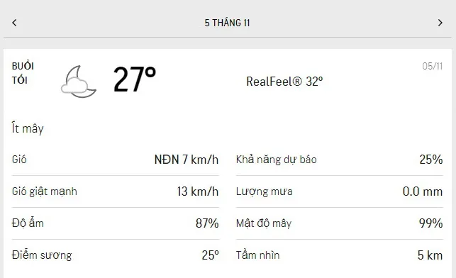 Dự báo thời tiết TPHCM hôm nay 5/11 và ngày mai 6/11/2021: trời có mây, nắng dịu và không mưa 3