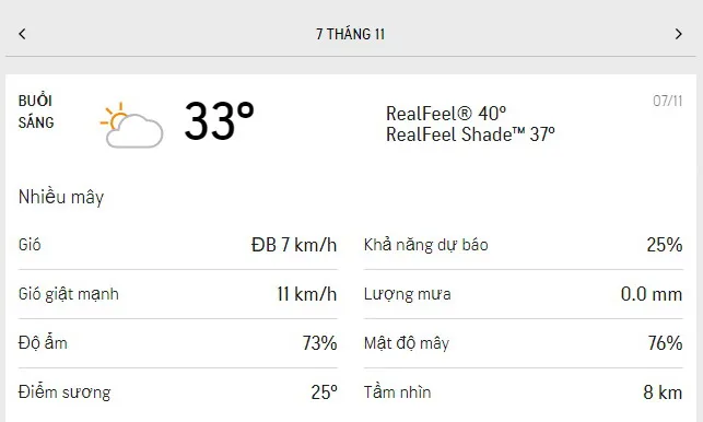 Dự báo thời tiết TPHCM hôm nay 6/11 và ngày mai 7/11/2021: trời dịu nắng, nhiệt độ cao nhất 33 độ C 4