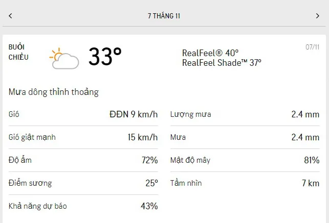 Dự báo thời tiết TPHCM hôm nay 6/11 và ngày mai 7/11/2021: trời dịu nắng, nhiệt độ cao nhất 33 độ C 5