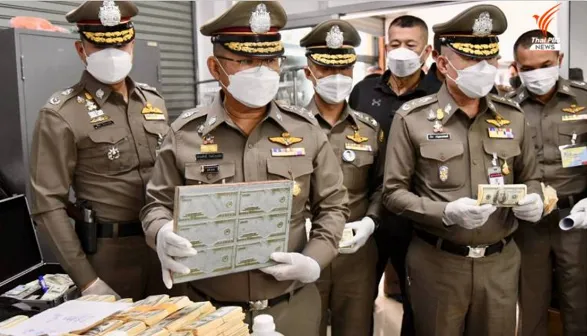 Cảnh sát Thái Lan thu giữ 3,6 triệu USD giả và một máy in tiền giả 1