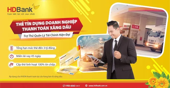Quản lý chi phí xăng dầu hiệu quả với thẻ tín dụng chuyên biệt hạn mức đến 3 tỷ đồng 1