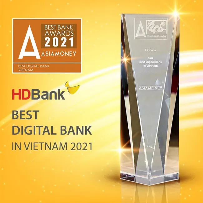 HDBank đạt giải thưởng Ngân hàng Số tốt nhất Việt Nam 2021 1