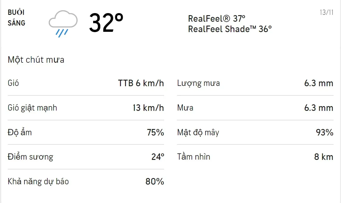 Dự báo thời tiết TPHCM hôm nay 12/11 và ngày mai 13/11: Sáng chiều có mưa dông 4