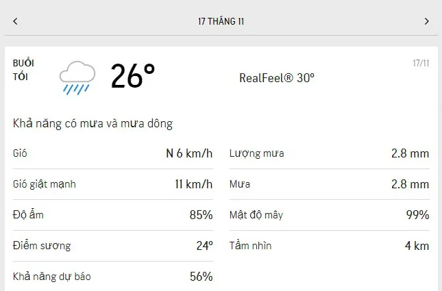 Dự báo thời tiết TPHCM hôm nay 16/11 và ngày mai 17/11/2021: trời mát, chiều có mưa rào 6