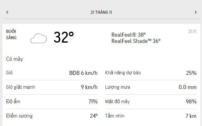 Dự báo thời tiết TPHCM hôm nay 21/11 và ngày mai 22/11/2021: trời dịu nắng, chiều có mưa rào rải rác 1