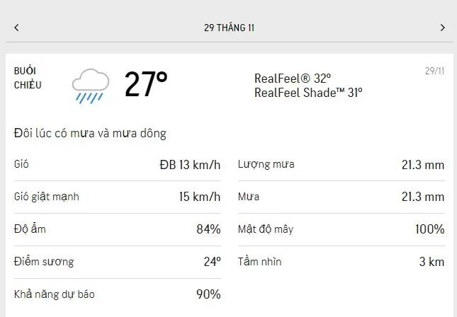 Dự báo thời tiết TPHCM hôm nay 29/11 và ngày mai 30/11/2021: trời nhiều mây, mưa dông rải rác 2
