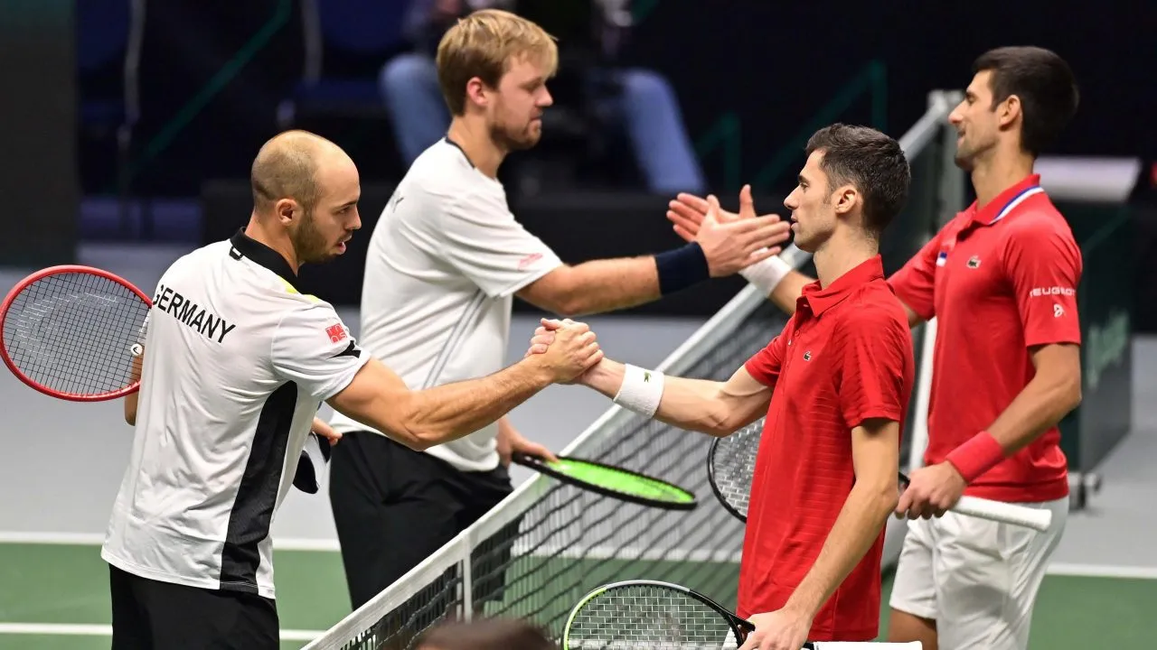 Davis Cup 2021: Dù thua Đức nhưng Serbia của Djokovic vẫn vào tứ kết