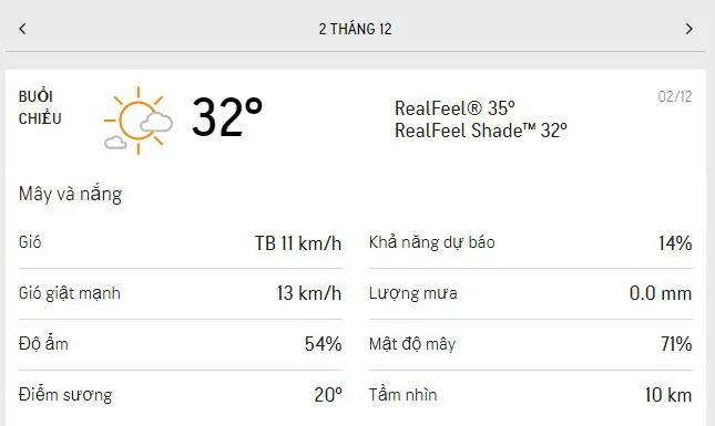 Dự báo thời tiết TPHCM hôm nay 2/12 và ngày mai 3/12/2021: trời nắng, mây thay đổi và không mưa 2