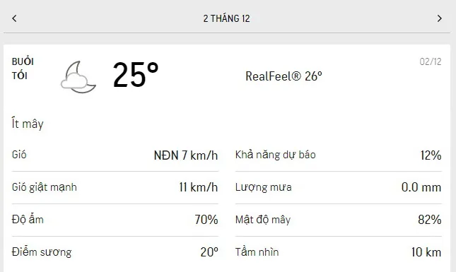 Dự báo thời tiết TPHCM hôm nay 2/12 và ngày mai 3/12/2021: trời nắng, mây thay đổi và không mưa 3