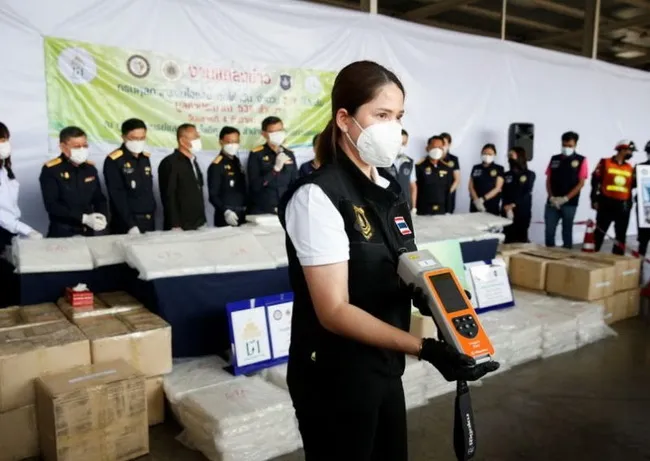 Thái Lan tịch thu ma túy đá trị giá 88 triệu USD trên đường vận chuyển qua Đài Loan 1
