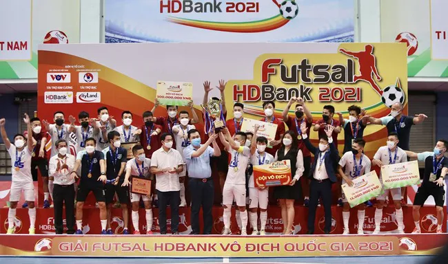 Giải Futsal VĐQG 2021: Thái Sơn Nam bảo vệ thành công ngôi vô địch