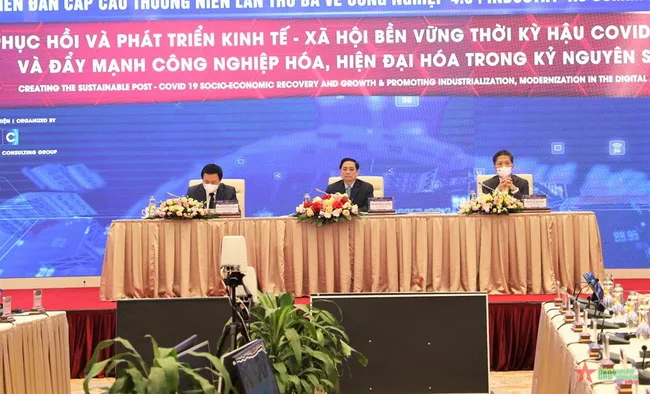 Thủ tướng Phạm Minh Chính dự Diễn đàn cấp cao thường niên về cách mạng công nghiệp lần thứ 4 1