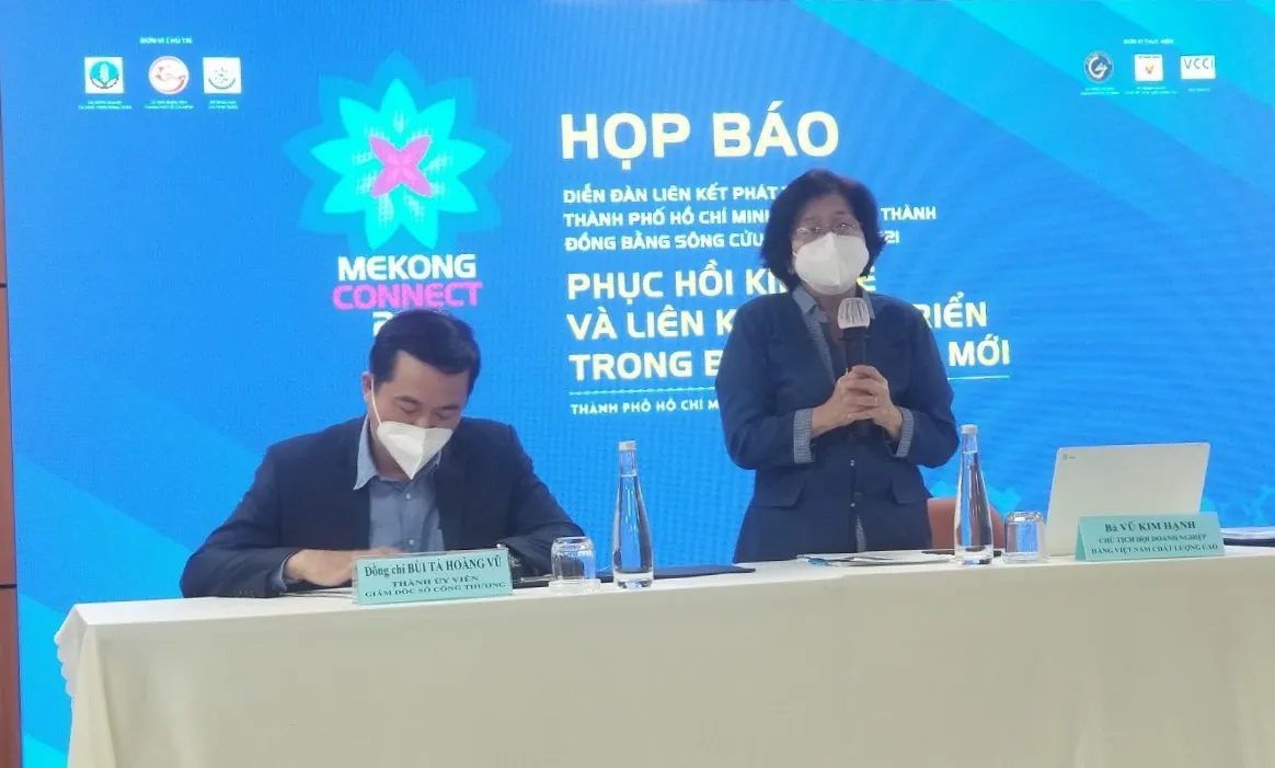 Họp báo Mekong Connect 2021 - Diễn đàn “Liên kết phát triển TPHCM và các tỉnh, thành Đồng bằng Sông Cửu Long 2021”