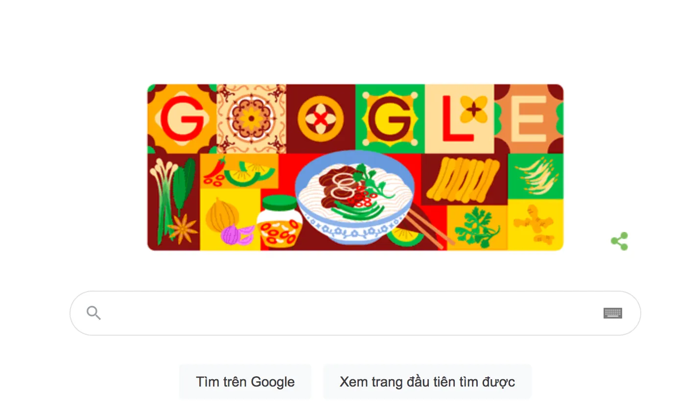 : Google Doodle tôn vinh Phở Việt Nam
