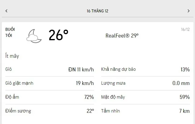 Dự báo thời tiết TPHCM hôm nay 16/12 và ngày mai 17/12/2021: nắng dịu, buổi chiều có mưa rào nhỏ 3