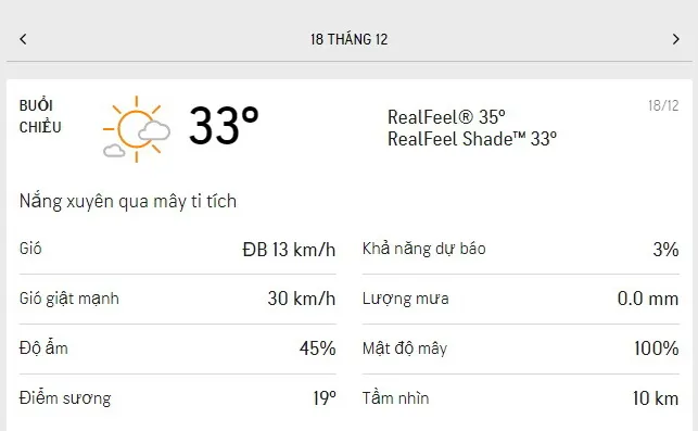 Dự báo thời tiết TPHCM hôm nay 17/12 và ngày mai 18/12/2021: nhiệt độ cao nhất 33 độ C 5