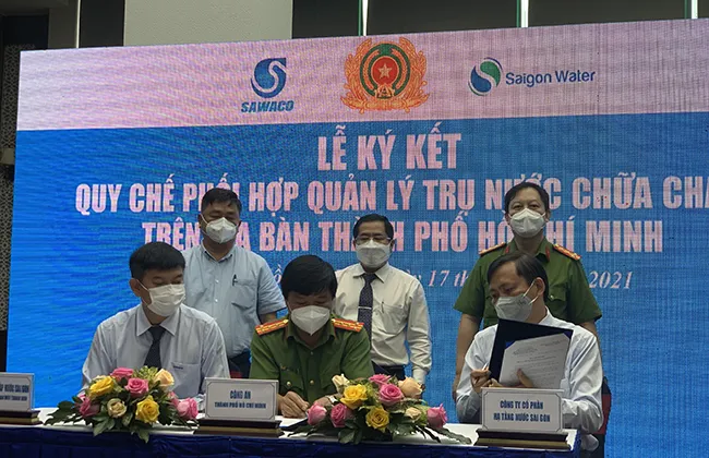 Lễ ký kết Quy chế phối hợp quản lý trụ nước chữa cháy trên địa bàn Thành phố Hồ Chí Minh 