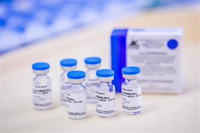 Vaccine Sputnik V phòng COVID-19 của Nga. (Ảnh: AFP/TTXVN)