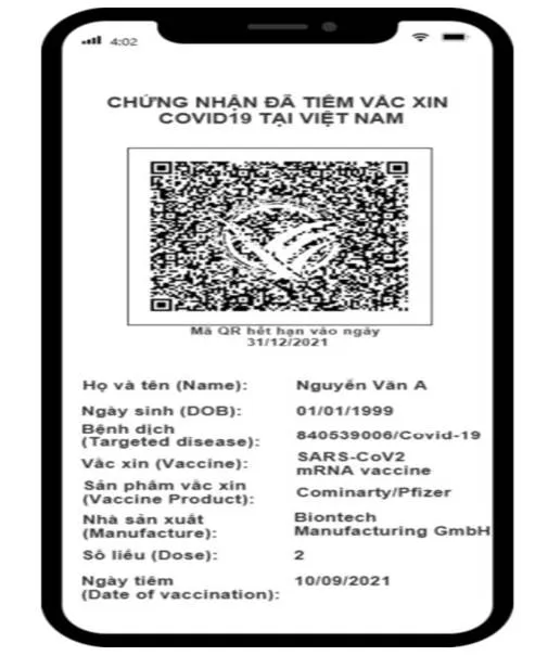 Quy trình 3 bước cấp 'Hộ chiếu vaccine' của Việt Nam 1