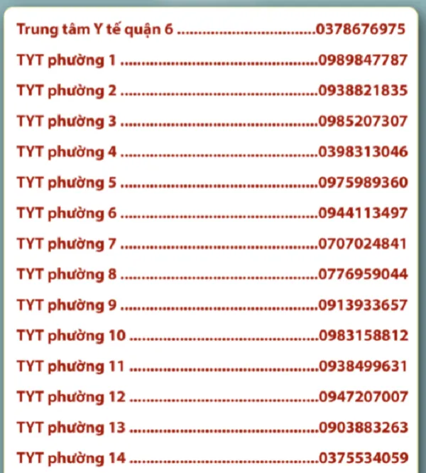 TPHCM công bố đường dây nóng tất cả phường quận để F0 khai báo 5