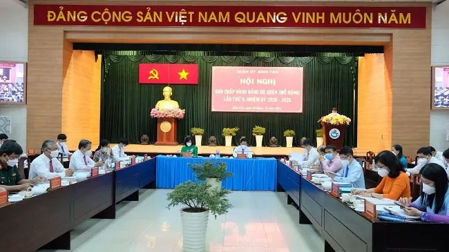 Hội nghị BCH Đảng bộ quận Bình Tân lần thứ 9 mở rộng nhiều vấn đề trọng tâm 1