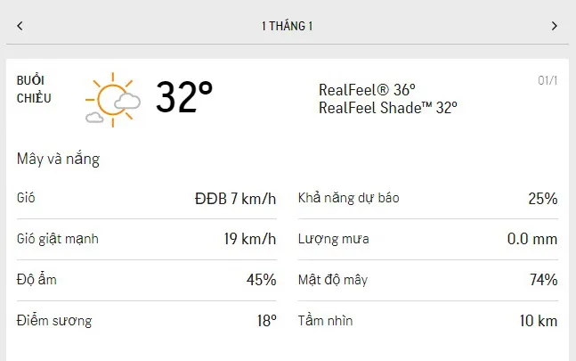 Dự báo thời tiết TPHCM hôm nay 1/1 và ngày mai 2/1/2022: mây và nắng nhẹ, lượng UV ở mức 7 2