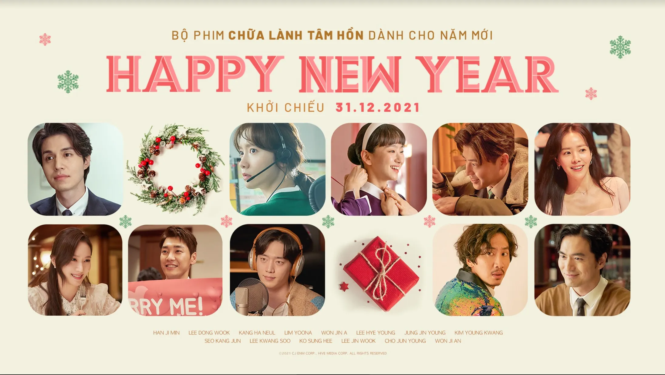 Ra mắt đồng thời với Hàn Quốc, Happy New Year là món quà năm mới dành cho khán giả yêu điện ảnh
