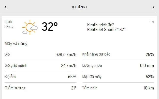 Dự báo thời tiết TPHCM hôm nay 11/1 và ngày mai 12/1/2022: trời nắng, mật độ mây 50% 1