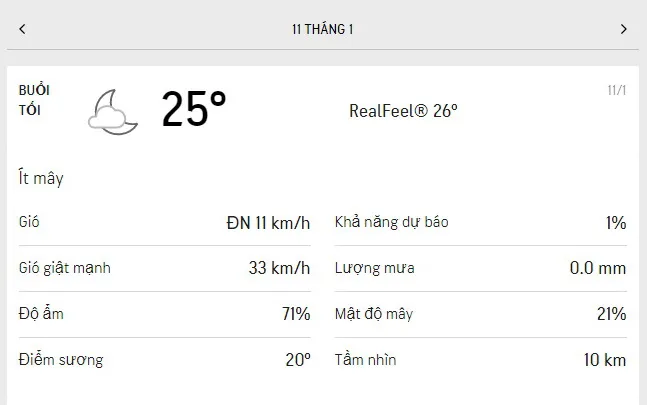 Dự báo thời tiết TPHCM hôm nay 11/1 và ngày mai 12/1/2022: trời nắng, mật độ mây 50% 3