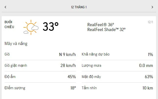 Dự báo thời tiết TPHCM hôm nay 11/1 và ngày mai 12/1/2022: trời nắng, mật độ mây 50% 5