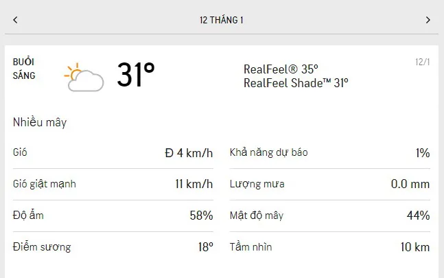 Dự báo thời tiết TPHCM hôm nay 12/1 và ngày mai 13/1/2022: sáng mát, trưa và chiều nắng nóng 1