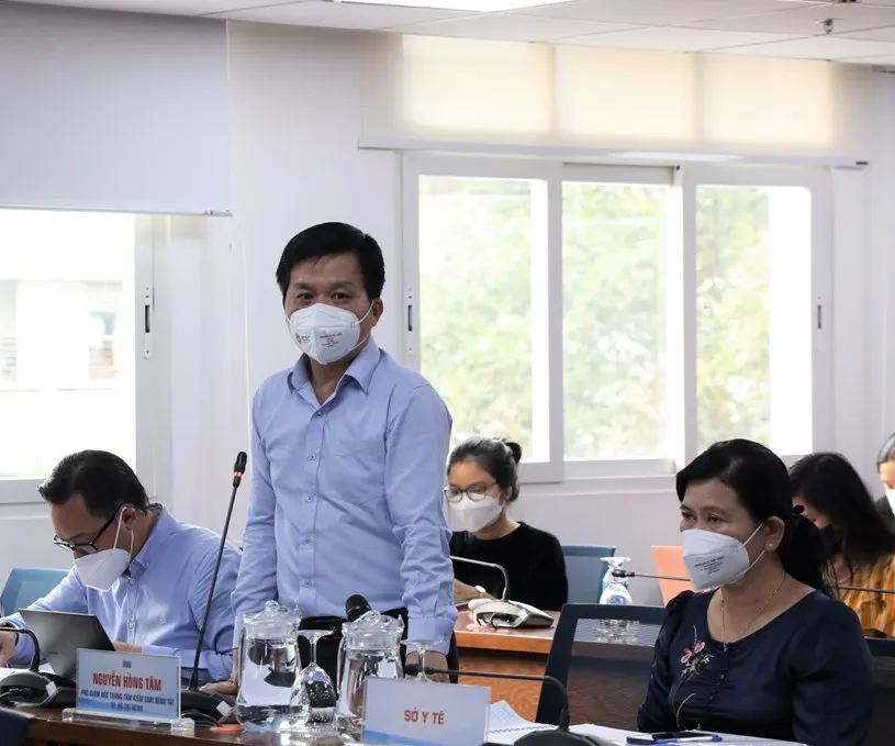 Theo Phó Giám đốc HCDC Nguyễn Hồng Tâm, công tác phòng chống dịch không được chủ quan, lơ là mà càng phải cẩn trọng hơn bao giờ hết. Ảnh: Linh Nhi