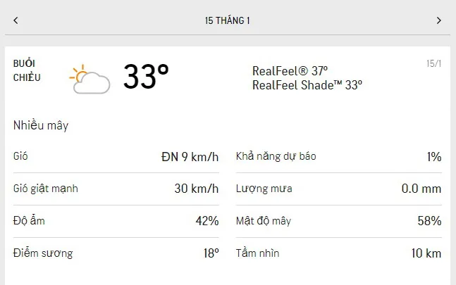 Dự báo thời tiết TPHCM hôm nay 15/1 và ngày mai 16/1/2022: ít mây, có nắng, nhiệt độ cao nhất 33 độ 2