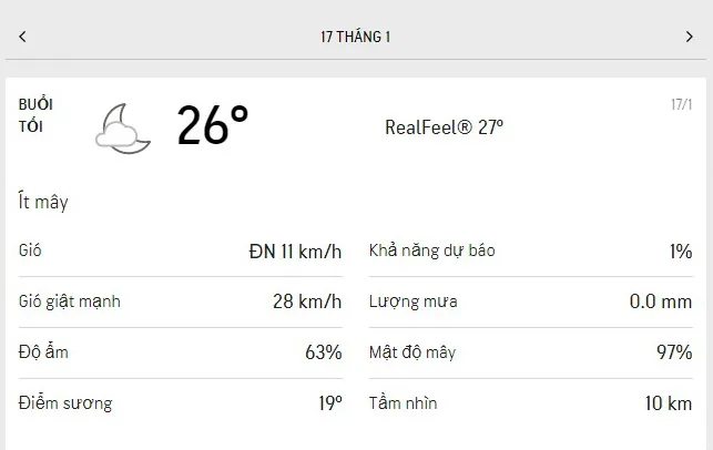 Dự báo thời tiết TPHCM hôm nay 16/1 và ngày mai 17/1/2022: ngày nắng nhưng không quá oi bức 6