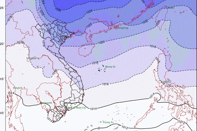 Dự báo thời tiết 10 ngày tới (đêm 16/1 đến ngày 26/1/2022): Bắc bộ chuyển rét, nhiều khu vực có mưa 1