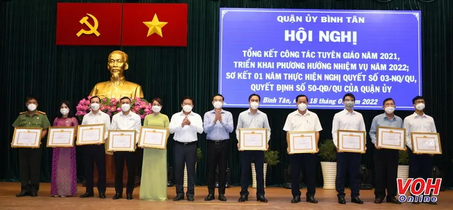 Quận Bình Tân tổng kết công tác Tuyên giáo năm 2021, triển khai nhiệm vụ năm 2022 1