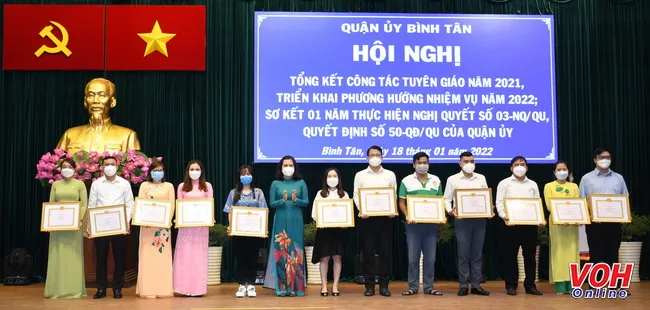 Quận Bình Tân tổng kết công tác Tuyên giáo năm 2021, triển khai nhiệm vụ năm 2022 2