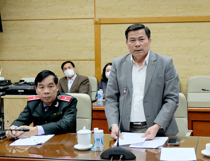 Phó Tổng Thanh tra Trần Văn Minh phát biểu chỉ đạo tại buổi công bố 